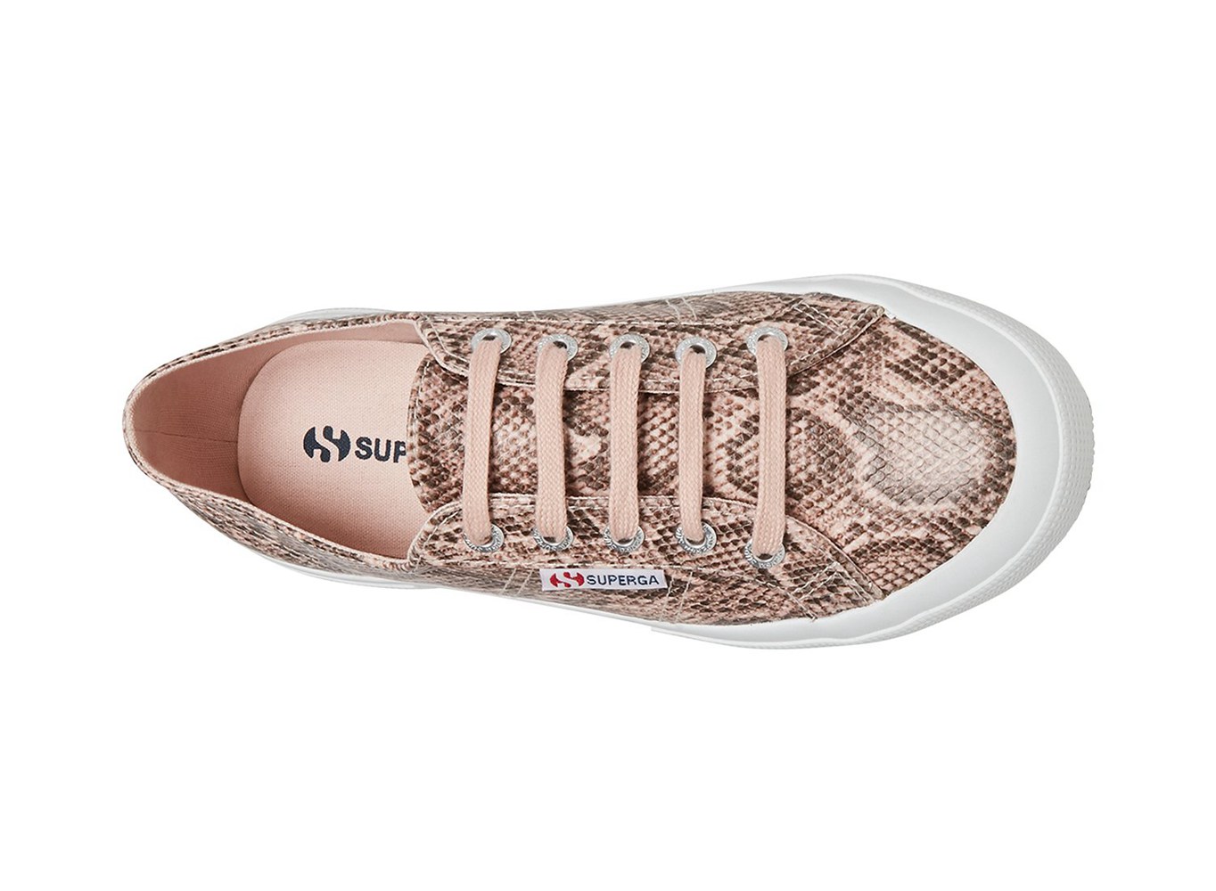 Zapatillas Superga Mujer Beige/Serpent - 2750 Faux Snake - 967318FJH